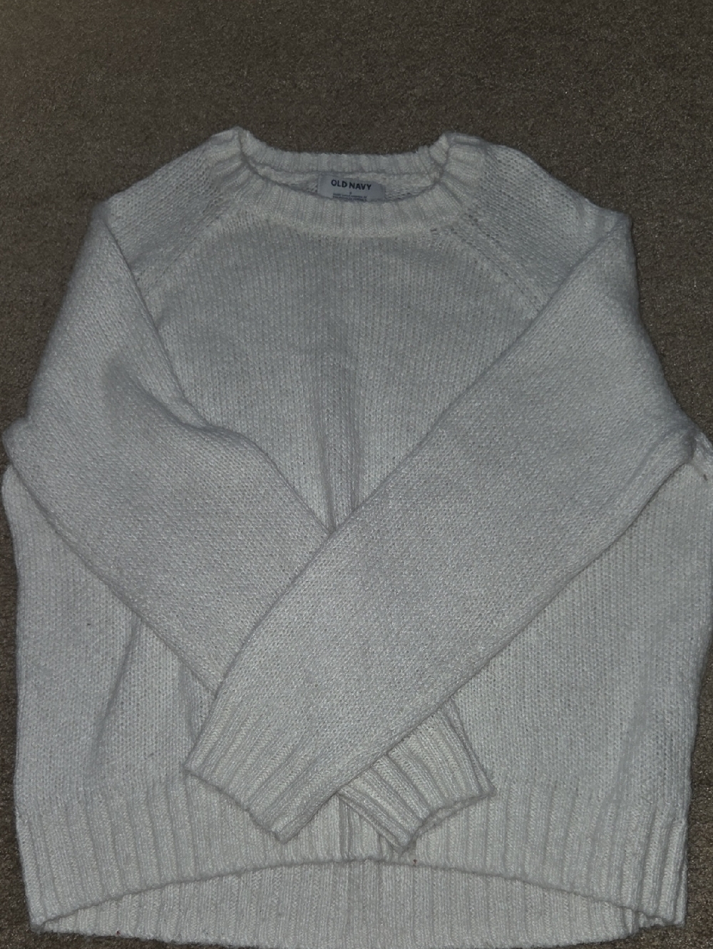 Old Navy Women's Cream Scoop Crewneck Sweater